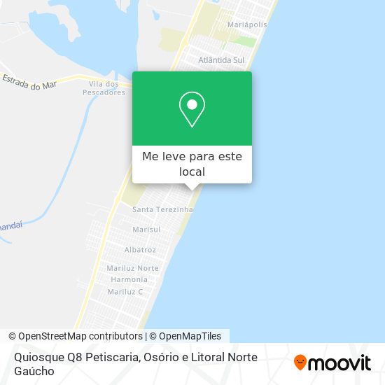 Quiosque Q8 Petiscaria mapa