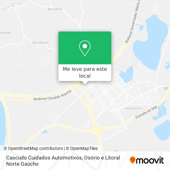 Cascudo Cuidados Automotivos mapa