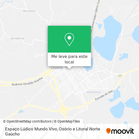 Espaço Lúdico Mundo Vivo mapa