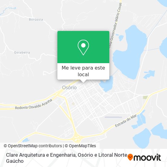 Clare Arquitetura e Engenharia mapa