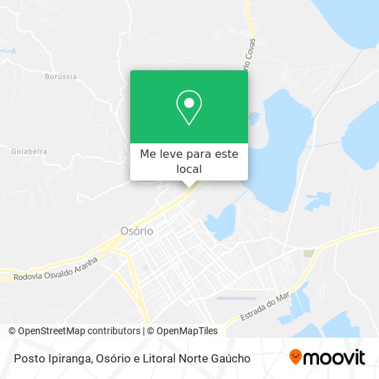 Posto Ipiranga mapa