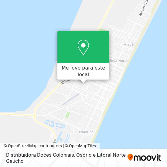 Distribuidora Doces Coloniais mapa