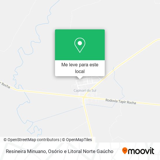Resineira Minuano mapa