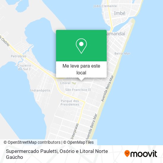 Supermercado Pauletti mapa