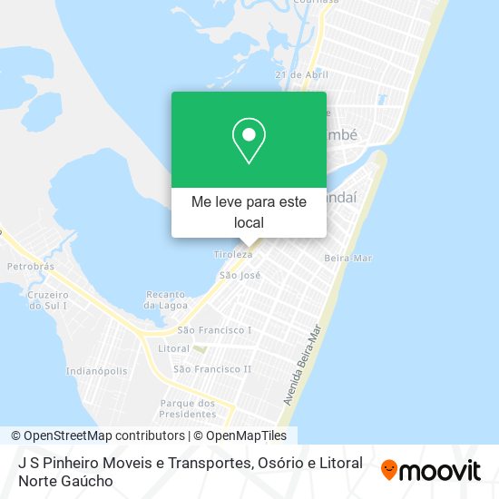 J S Pinheiro Moveis e Transportes mapa