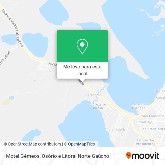 Motel Gêmeos mapa