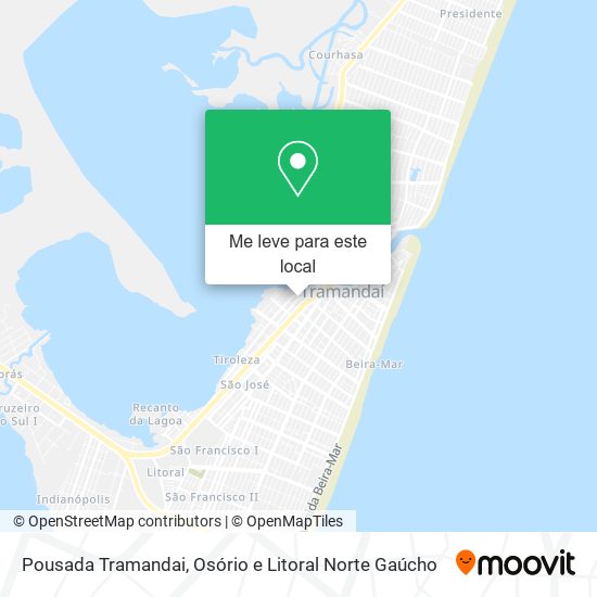 Pousada Tramandai mapa