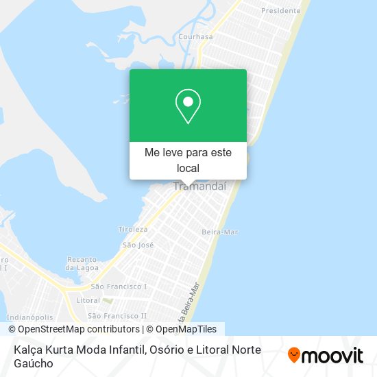 Kalça Kurta Moda Infantil mapa