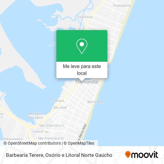 Barbearia Terere mapa
