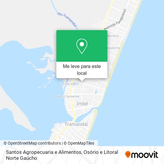 Santos Agropecuaria e Alimentos mapa