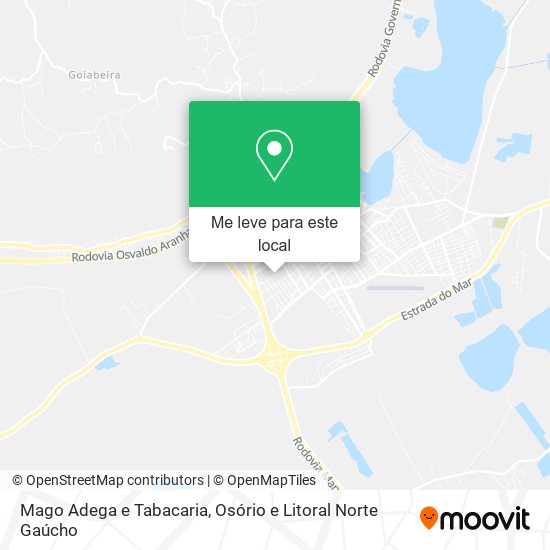 Mago Adega e Tabacaria mapa