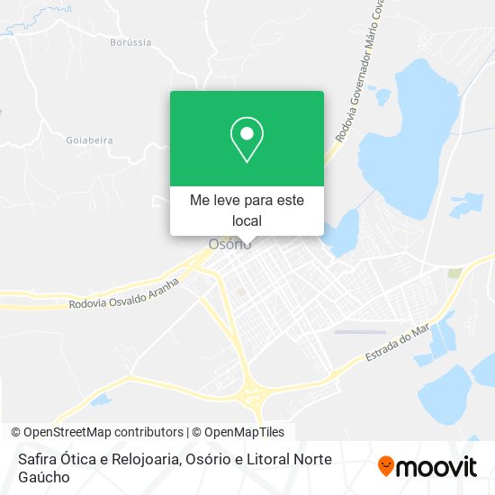 Safira Ótica e Relojoaria mapa