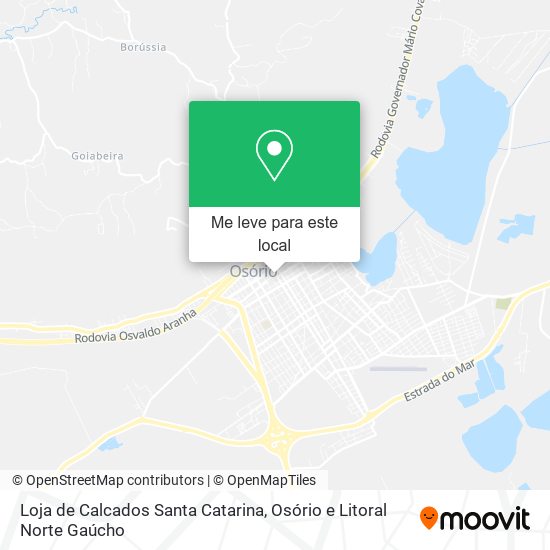 Loja de Calcados Santa Catarina mapa