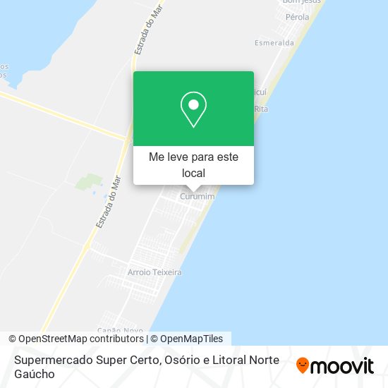 Supermercado Super Certo mapa