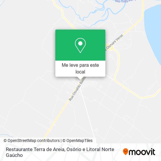 Restaurante Terra de Areia mapa