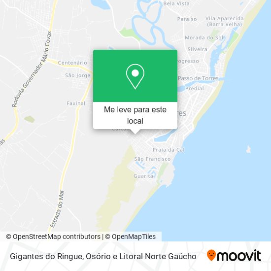 Gigantes do Ringue mapa