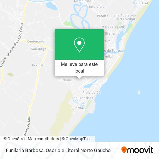 Funilaria Barbosa mapa