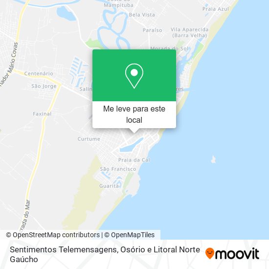 Sentimentos Telemensagens mapa