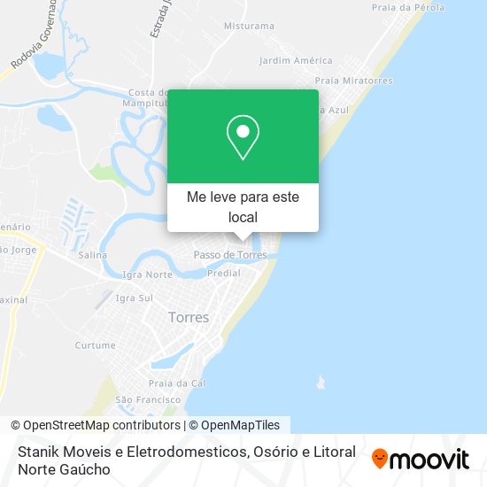 Stanik Moveis e Eletrodomesticos mapa