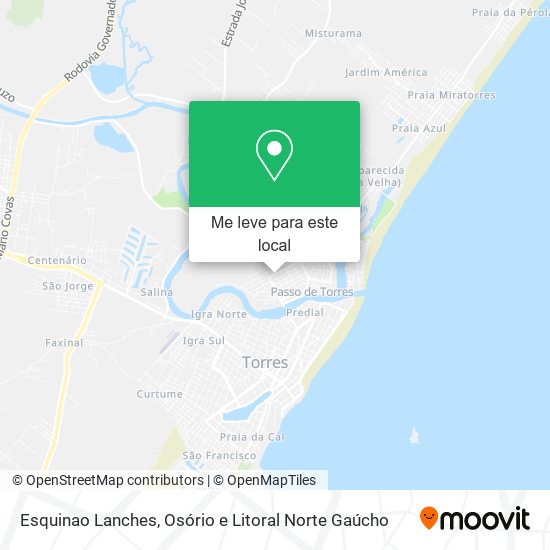Esquinao Lanches mapa