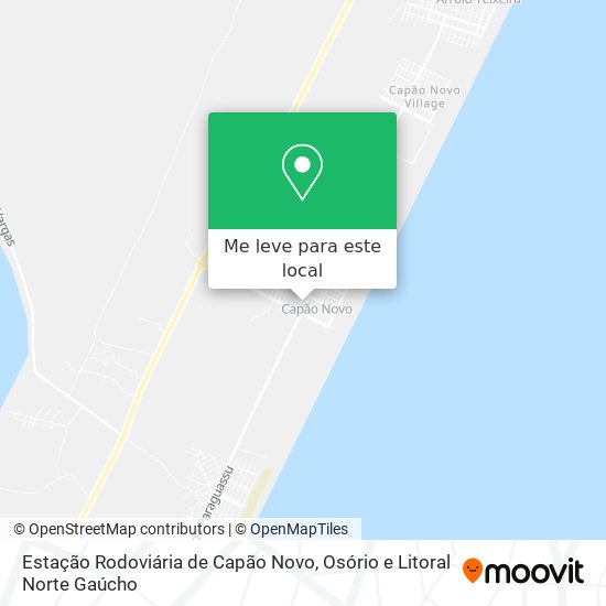 Estação Rodoviária de Capão Novo mapa