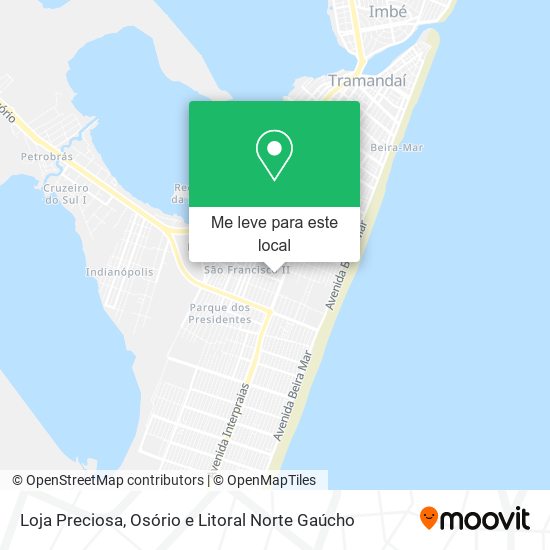 Loja Preciosa mapa