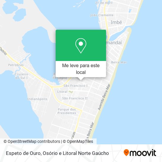 Espeto de Ouro mapa