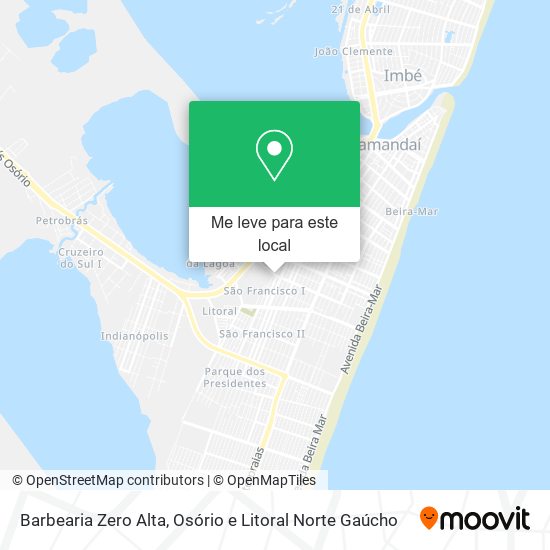 Barbearia Zero Alta mapa