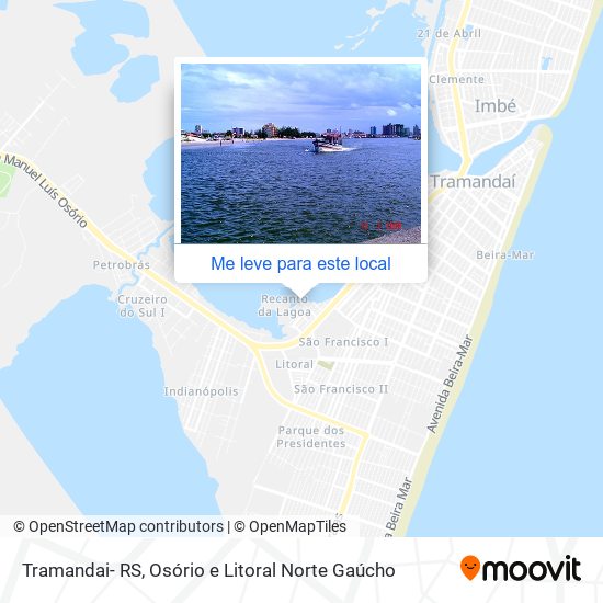 Tramandai- RS mapa