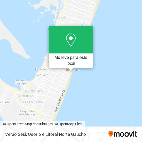 Verão Sesi mapa