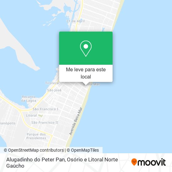 Alugadinho do Peter Pan mapa