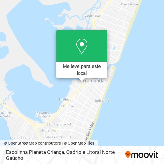 Escolinha Planeta Criança mapa