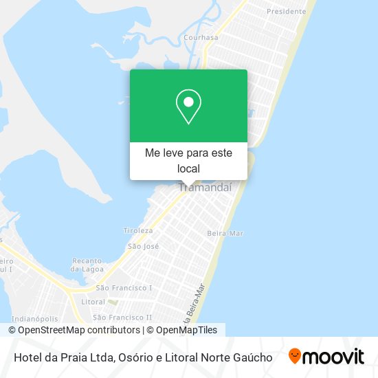 Hotel da Praia Ltda mapa