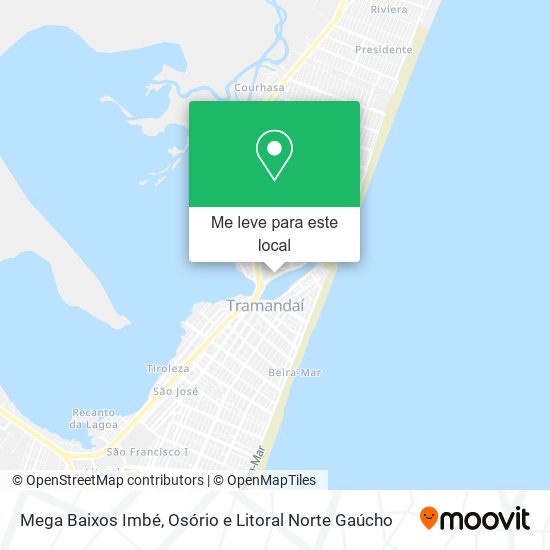 Mega Baixos Imbé mapa