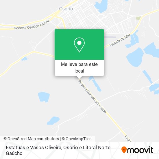 Estátuas e Vasos Oliveira mapa
