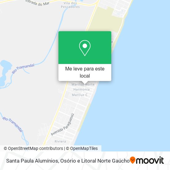 Santa Paula Alumínios mapa