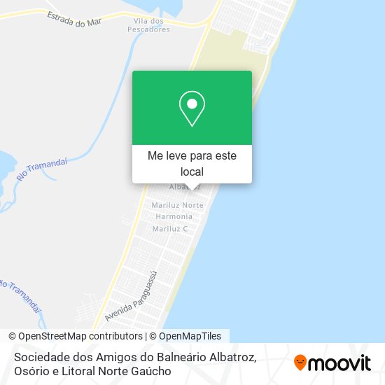 Sociedade dos Amigos do Balneário Albatroz mapa