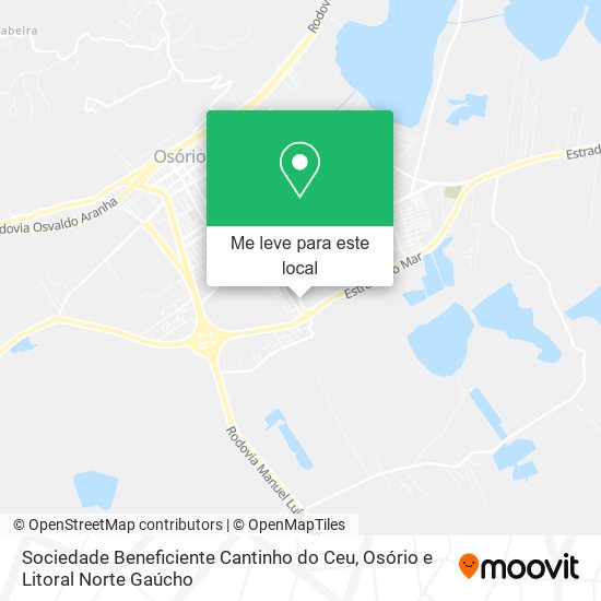 Sociedade Beneficiente Cantinho do Ceu mapa