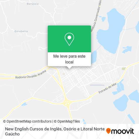 New English Cursos de Inglês mapa