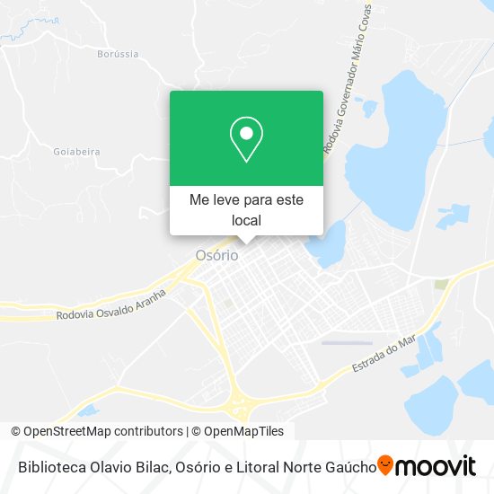 Biblioteca Olavio Bilac mapa
