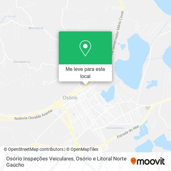 Osório Inspeções Veiculares mapa