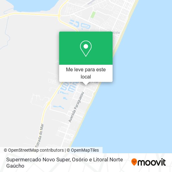 Supermercado Novo Super mapa