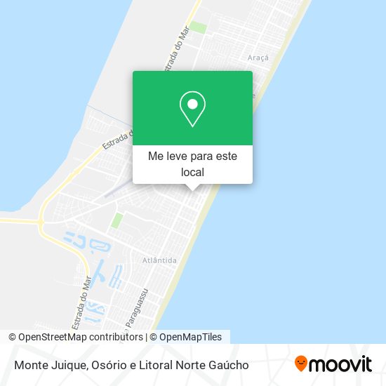 Monte Juique mapa