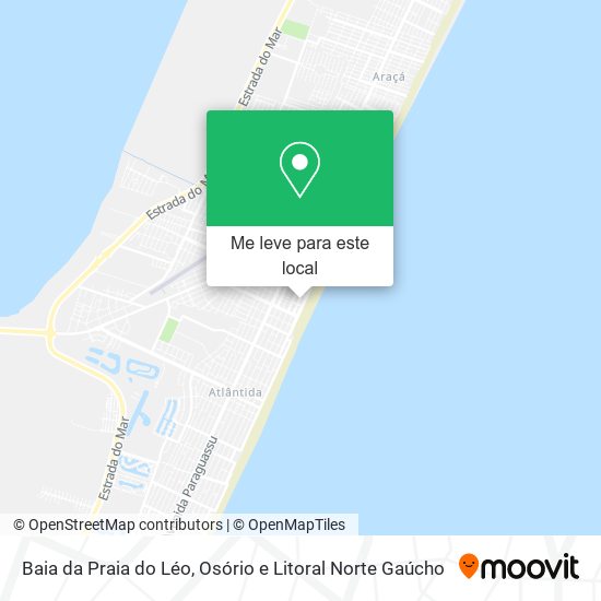 Baia da Praia do Léo mapa