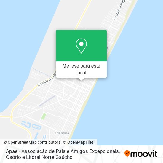 Apae - Associação de Pais e Amigos Excepcionais mapa