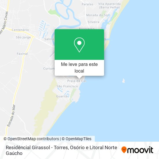 Residêncial Girassol - Torres mapa