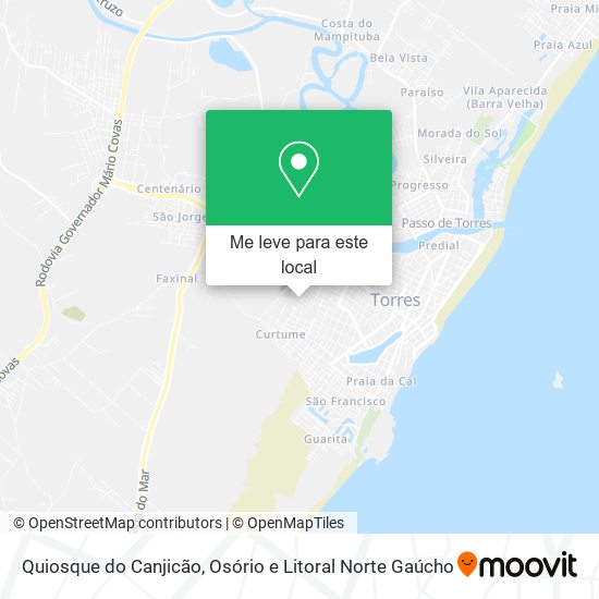 Quiosque do Canjicão mapa