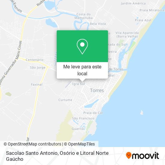 Sacolao Santo Antonio mapa