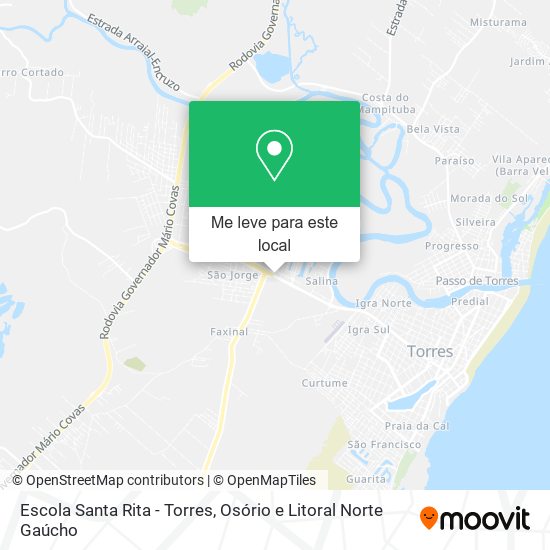 Escola Santa Rita - Torres mapa