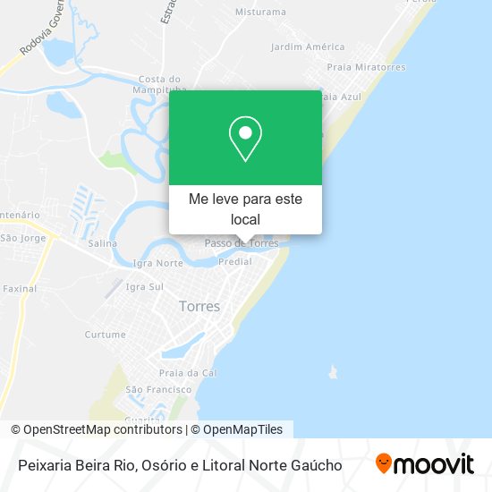Peixaria Beira Rio mapa